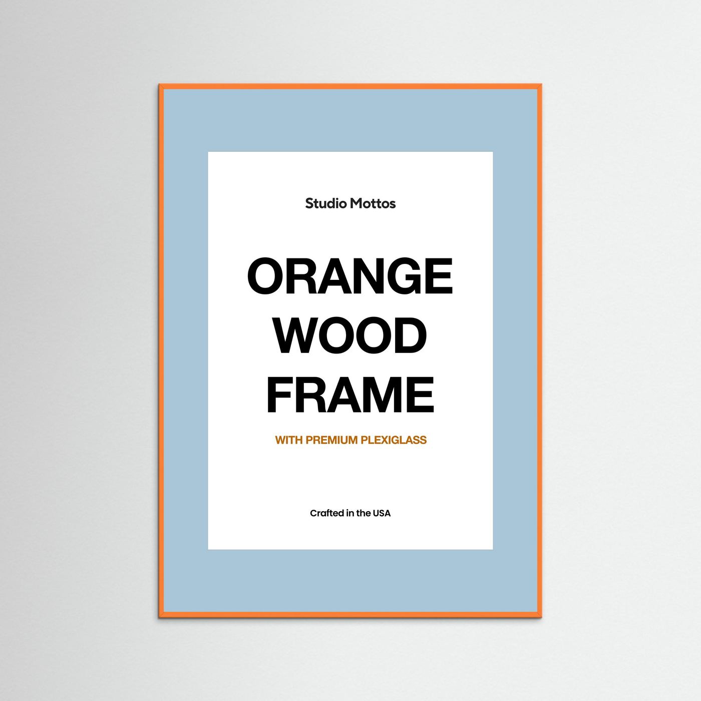 Orange Wood Frame