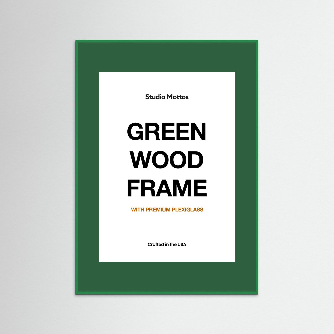 Green Wood Frame