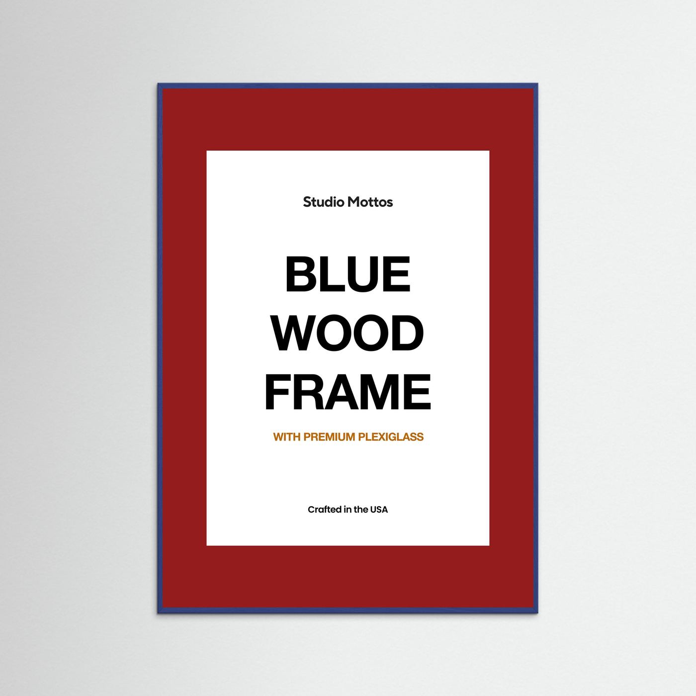 Blue Wood Frame