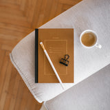 RULED HARDCOVER NOTEBOOK / BROWN