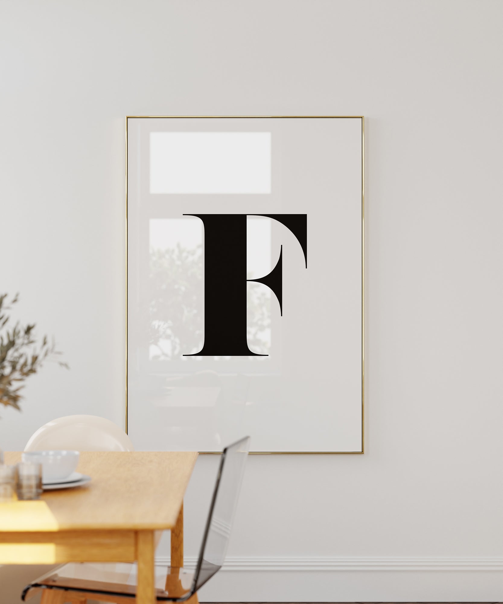 F LETTER B&W