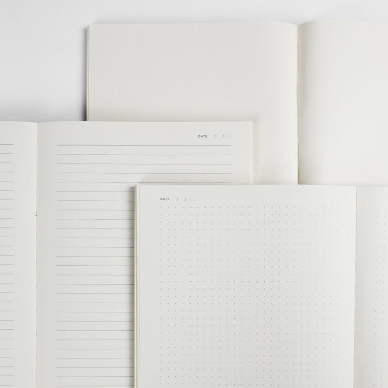 DOTTED HARDCOVER NOTEBOOK / BEIGE