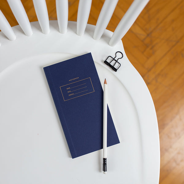 BLANK SOFTCOVER NOTEBOOK / NAVY