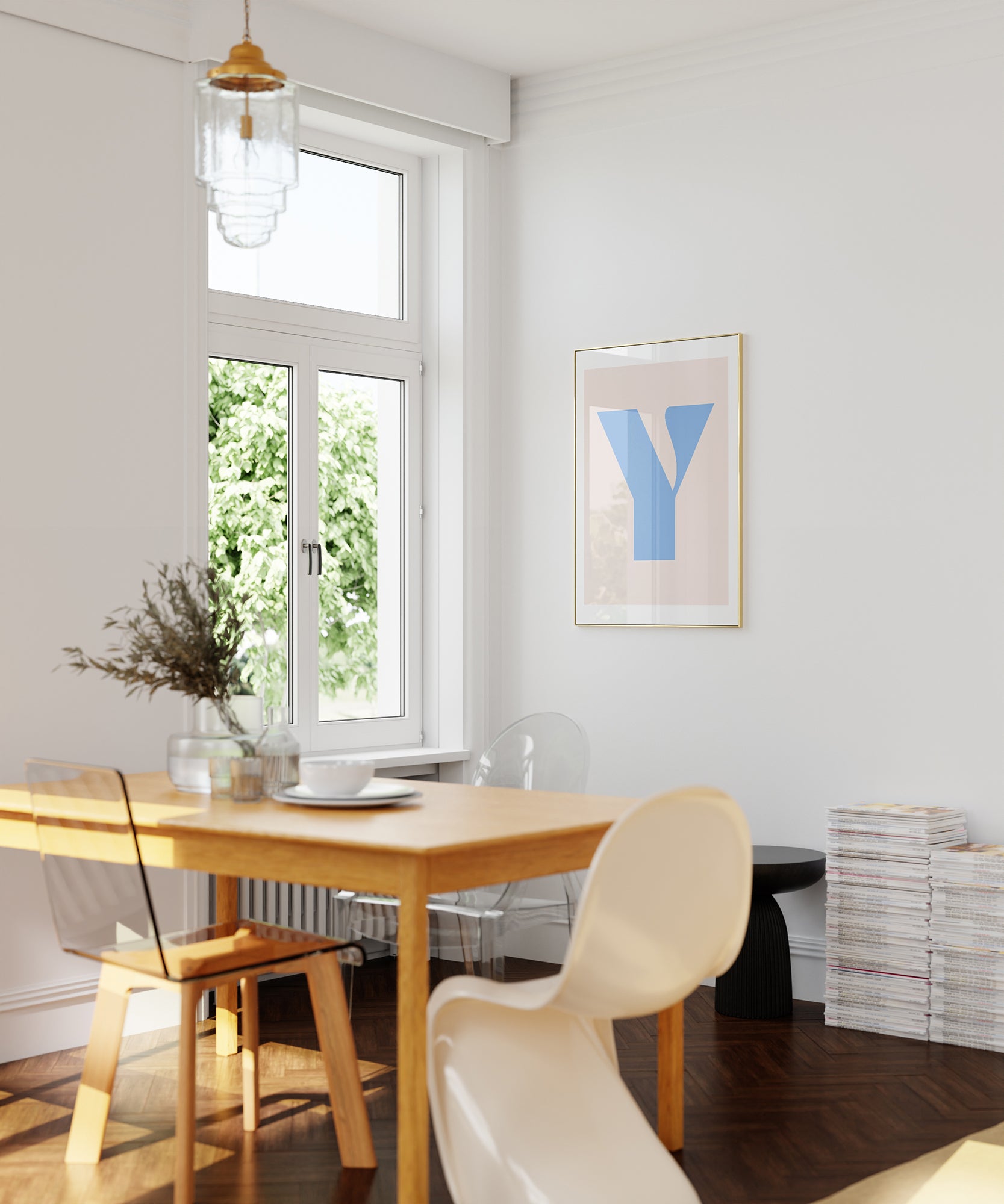 Y LETTER PASTEL