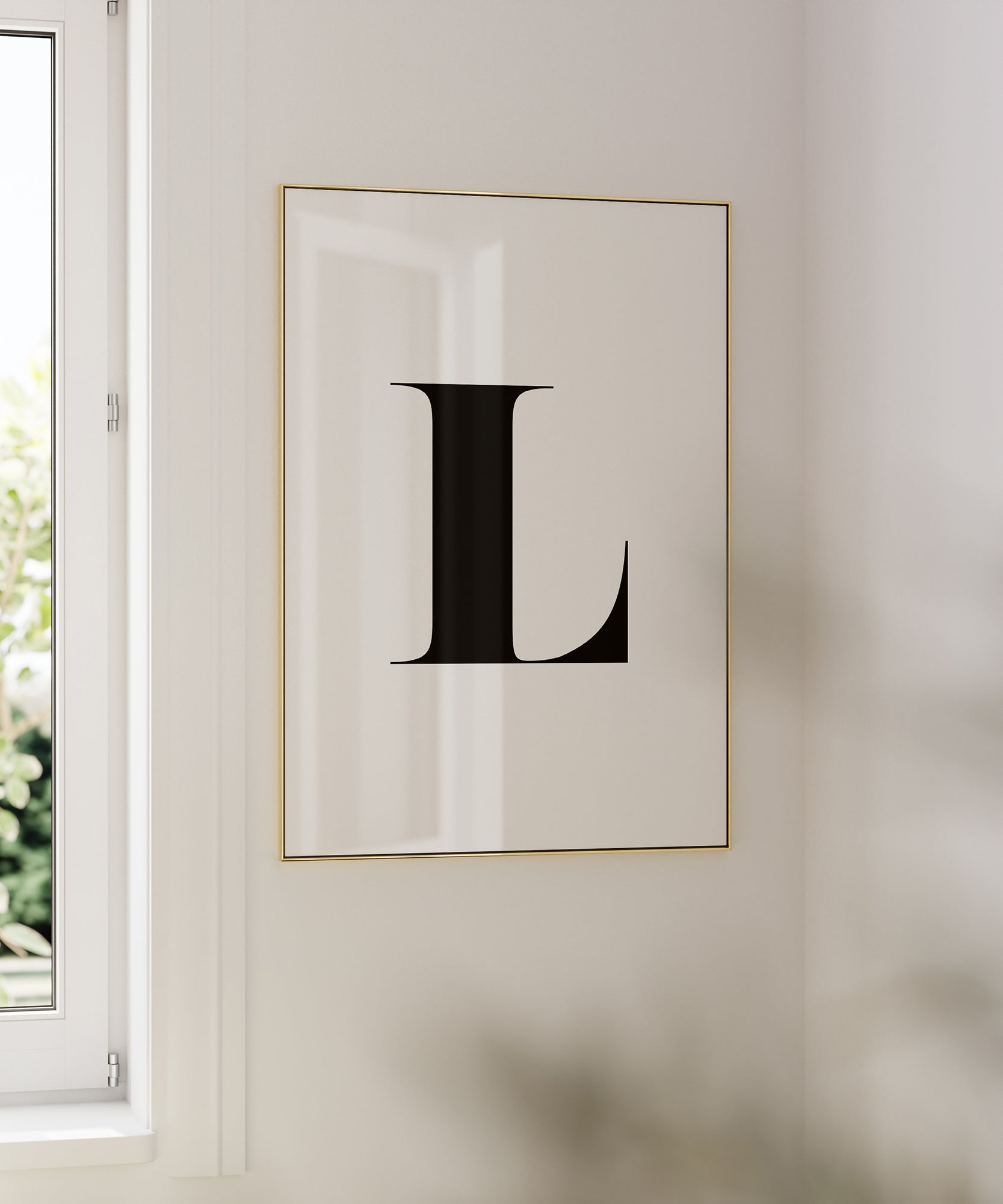 L LETTER B&W