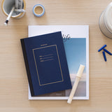 DOTTED HARDCOVER NOTEBOOK / NAVY