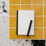 DOTTED HARDCOVER NOTEBOOK / WHITE