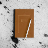 DOTTED HARDCOVER NOTEBOOK / BROWN