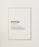 Prestige Definition