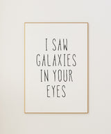 I Saw Galaxies