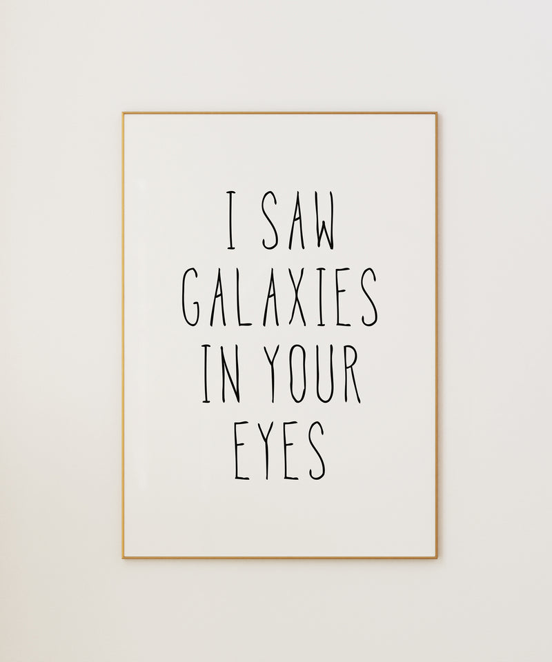 I Saw Galaxies